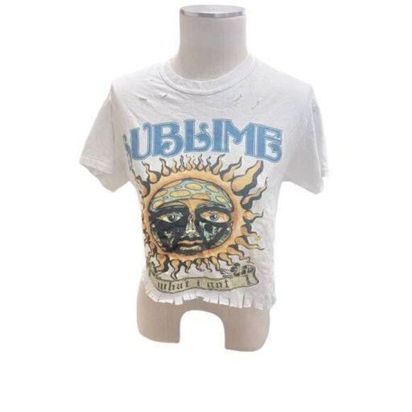 Custom heavily distressed sublime band tee small - Picture 5 of 5